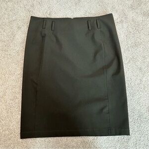 Prada dark chocolate brown short pencil skirt Sz 42
